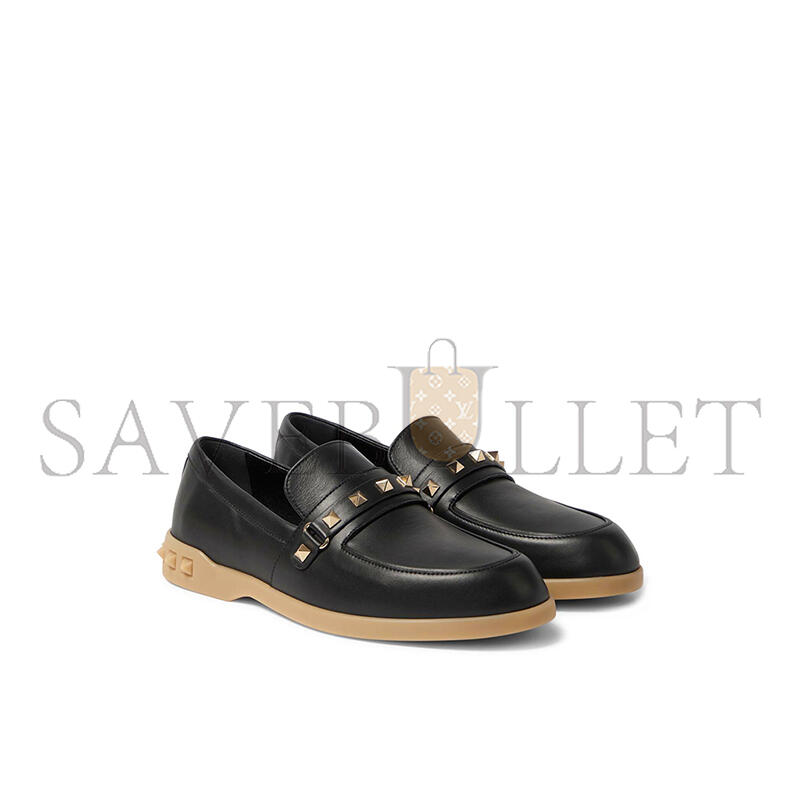 Va1e*ntin0 garavani leisure flows leather loafers
